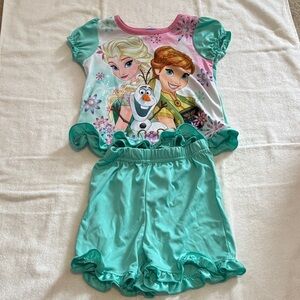 Kids' Frozen Pajama Set with Elsa and Anna